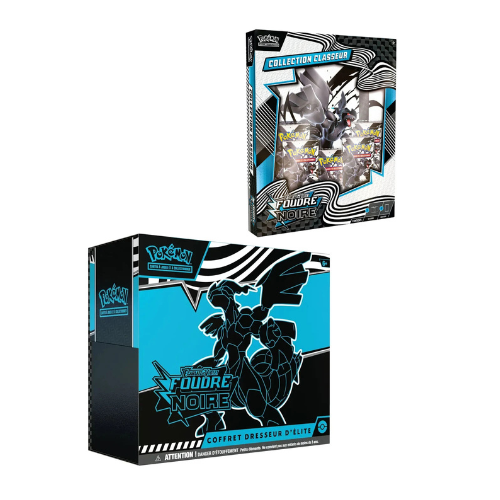 Pack – 1 ETB Zekrom Foudre Noire + 1 Coffret Collection classeur Foudre Noire – EV10.5 [FR]